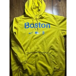 nike yellow red sox hoodie